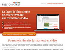 Tablet Screenshot of prestomarket.com